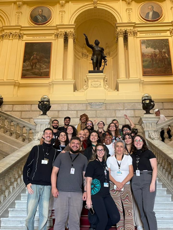 Equipe do Educativo do Museu do Ipiranga. Créditos: Arquivo pessoal.